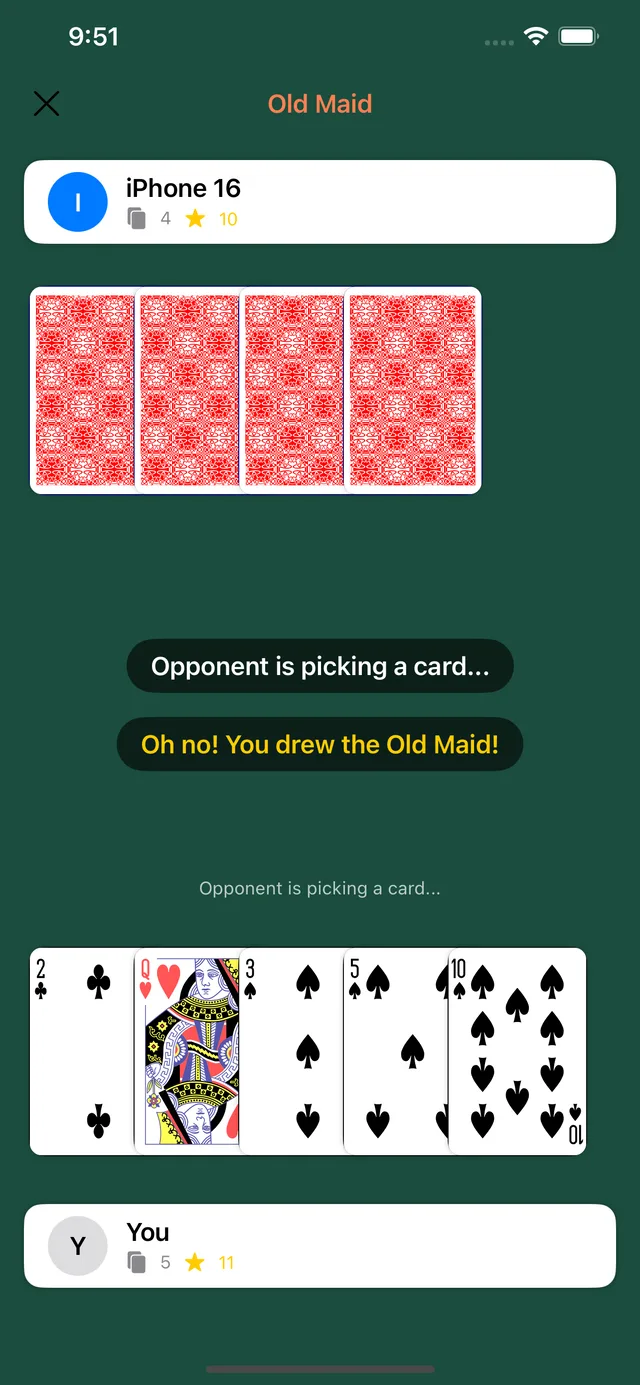 Old Maid gameplay screenshot 1 of 2
