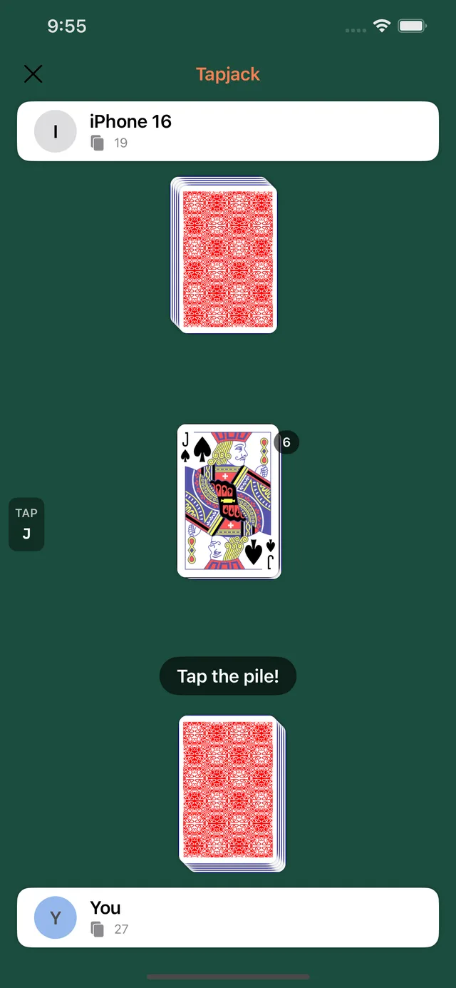 Tapjack gameplay screenshot 1 of 3